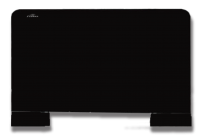 Fisher Slim fancoil fekete (fekete lábak) logó bal oldalt
